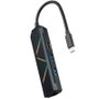 Nanocable Hub USB-C 5 en 1 con 2x USB-A, USB-C PD, HDMI y RJ45, Negro